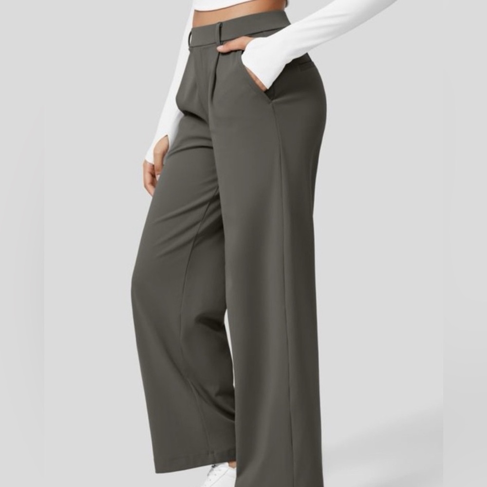 Halara High Waisted Plicated Side Pocket Straight Leg Work Pants NWT Siz… - Picture 5 of 12